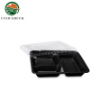 Hot Lunch Food Container Disposable 3 Compartment Tray